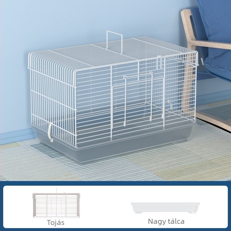 Hamster ketrec leválasztható válaszfalakkal – fém, villa-stílusú, átalakítható készlet