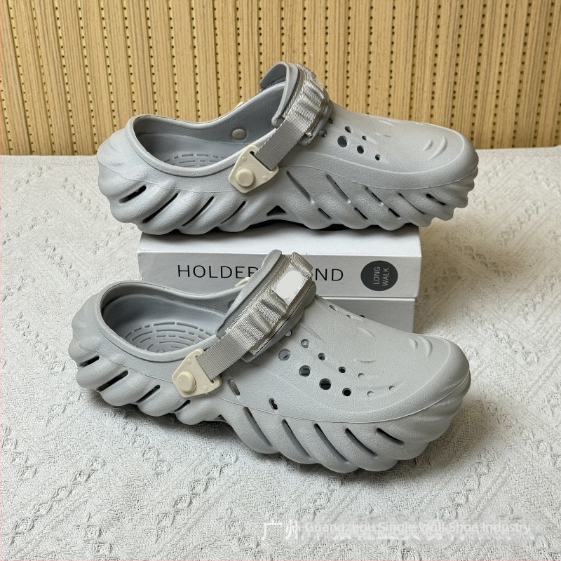 Férfi szandálok — EVA felső rész és talp, kopásálló, négy évszakos, casual kültéri lábbeli, talp technológiája: viszkóz