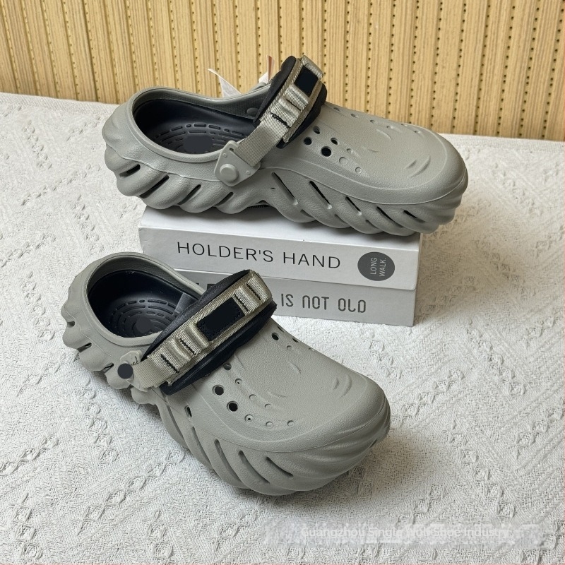 Férfi szandálok — EVA felső rész és talp, kopásálló, négy évszakos, casual kültéri lábbeli, talp technológiája: viszkóz