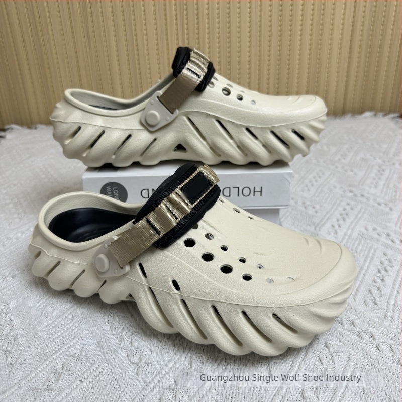 Férfi szandálok — EVA felső rész és talp, kopásálló, négy évszakos, casual kültéri lábbeli, talp technológiája: viszkóz