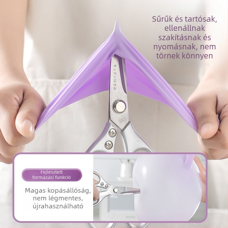 Egyszer használatos mosogatós kesztyűk - latex, szabványos vastagság, hossz 28 cm, márka Qiaofeng