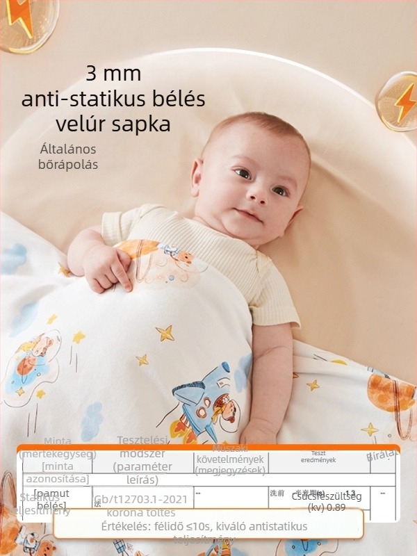Újszülött swaddle takaró, pamut anyag, Space Cotton töltet, Biztonsági osztály A, 2025 őszi-téli szezon, JOYNCLEON