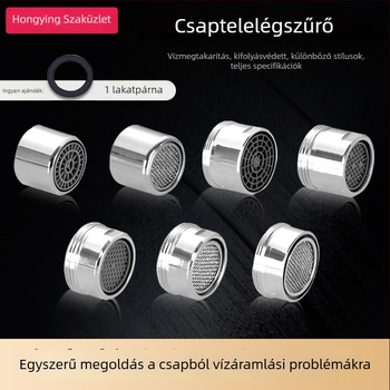 Víztakarékos csaptelep buborítóval és szűrővel — réz, elektroplating felület, egykaros vezérlés, névleges nyomás 1.6 MPa, működési hőmérséklet 120°C, beépítés belső és külső vezeték