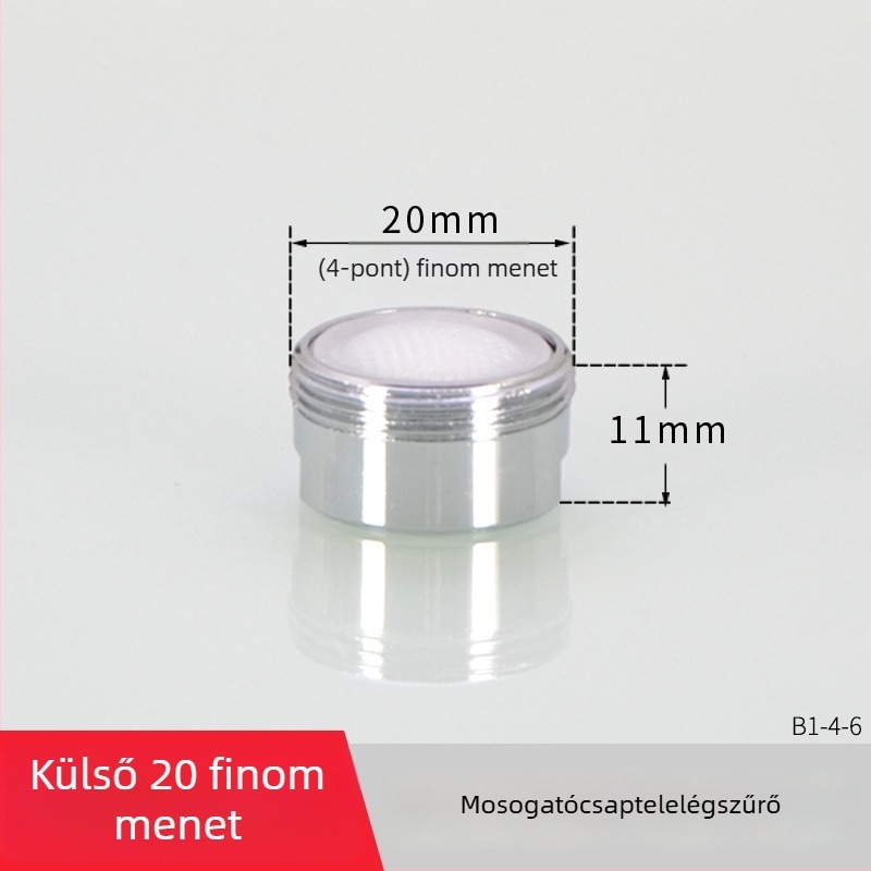 Víztakarékos csaptelep buborítóval és szűrővel — réz, elektroplating felület, egykaros vezérlés, névleges nyomás 1.6 MPa, működési hőmérséklet 120°C, beépítés belső és külső vezeték