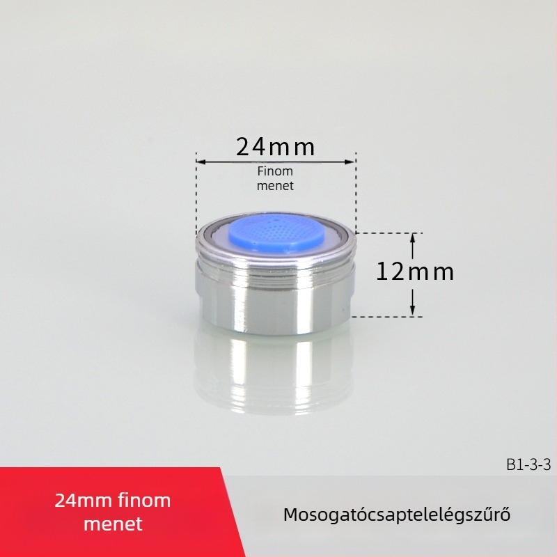 Víztakarékos csaptelep buborítóval és szűrővel — réz, elektroplating felület, egykaros vezérlés, névleges nyomás 1.6 MPa, működési hőmérséklet 120°C, beépítés belső és külső vezeték