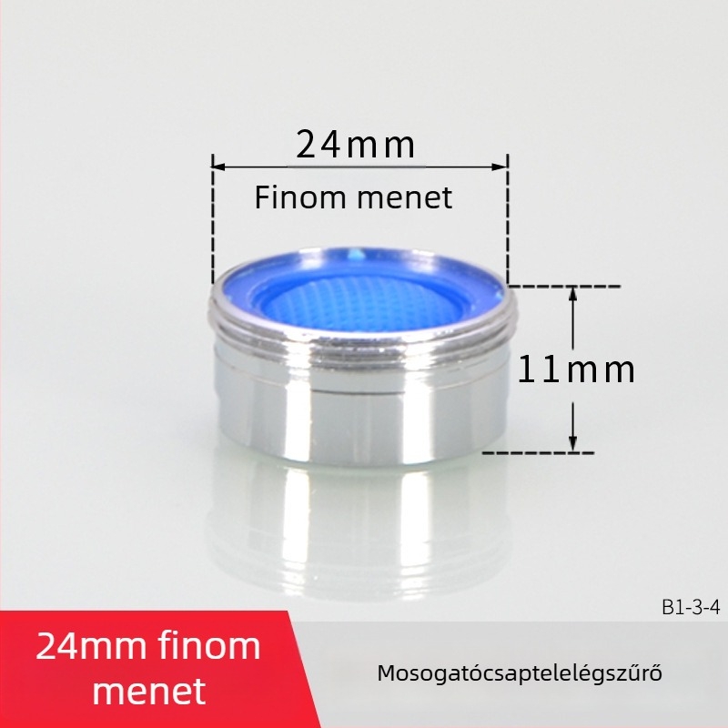 Víztakarékos csaptelep buborítóval és szűrővel — réz, elektroplating felület, egykaros vezérlés, névleges nyomás 1.6 MPa, működési hőmérséklet 120°C, beépítés belső és külső vezeték