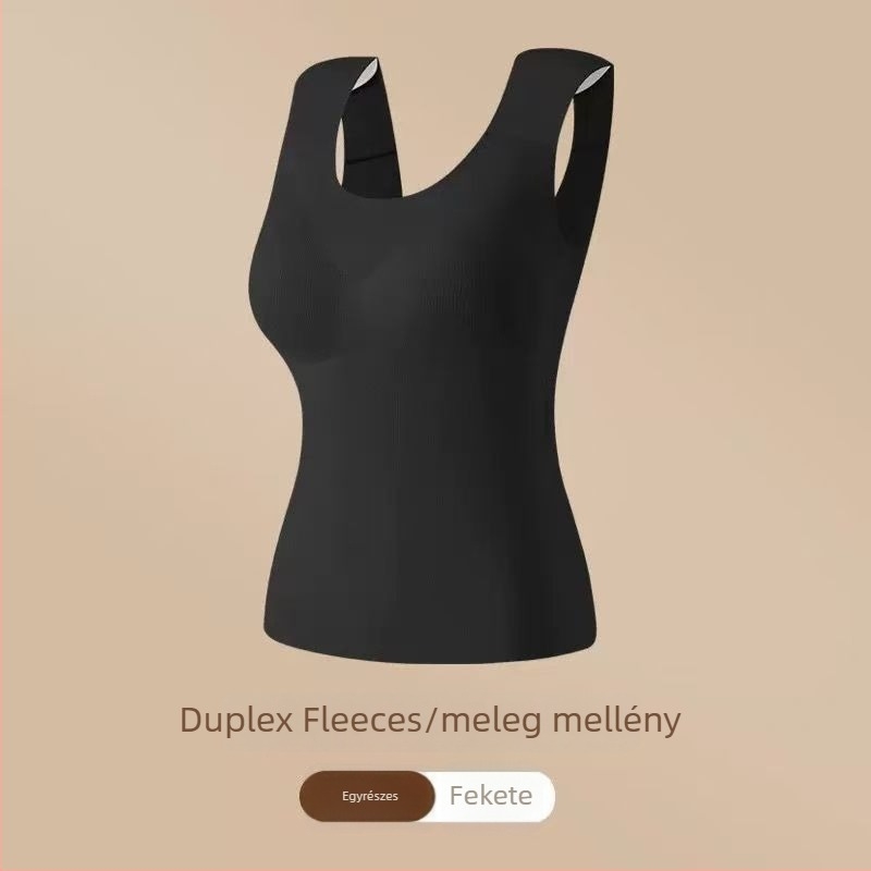 Női termikus mellény mellpad-dal, magas rugalmasság, bolyhos fleece, Derong akril szálból, 161–180 g/m²