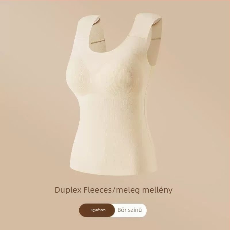 Női termikus mellény mellpad-dal, magas rugalmasság, bolyhos fleece, Derong akril szálból, 161–180 g/m²