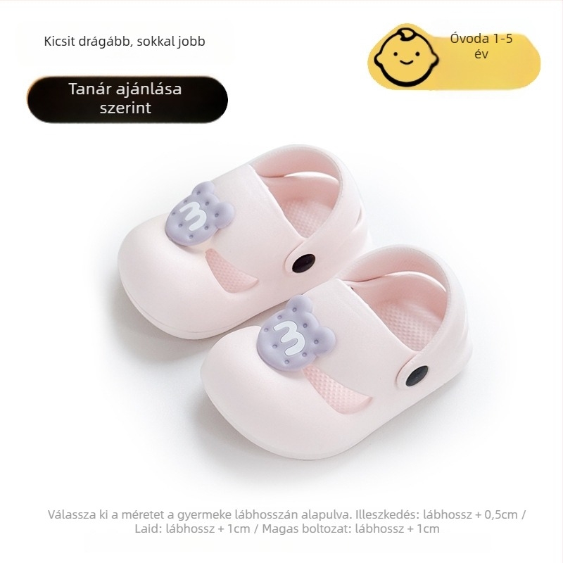 Uniszex gyerekeknek szánt szandálok EVA felsőrésszel, csúszásmentes és puha talppal, beltéri és kültéri használatra, 1–6 év