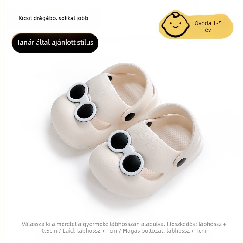 Uniszex gyerekeknek szánt szandálok EVA felsőrésszel, csúszásmentes és puha talppal, beltéri és kültéri használatra, 1–6 év