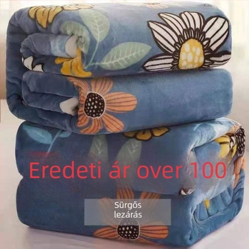 Korall plüss takaró poliamid szálból, minden évszakra alkalmas, könnyű, kevesebb mint 300 g.