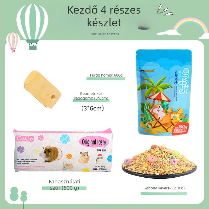 Hamstergondozási csomag: Teljes élelmiszer- és nassolnivaló készlet kezdőknek | Kisállat étel, Márka: Egyéb, Nem importált