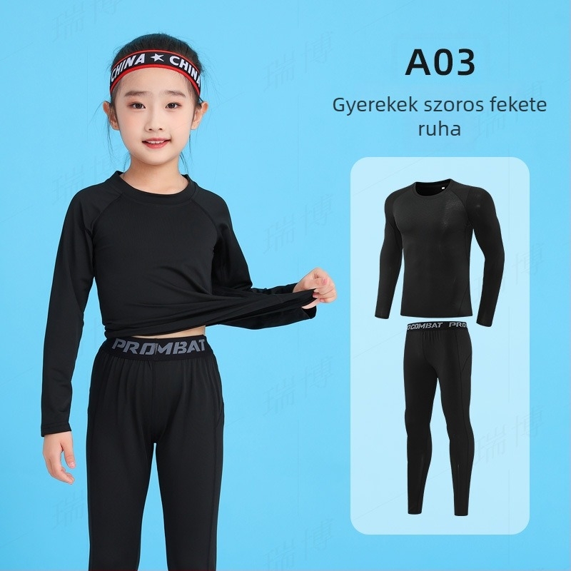 Fiataloknak szoros szabású hosszú ujjú alapszintű felső, gyorsan száradó anyag, 93% poliészter / 7% spandex, egyszínű dizájn, derékhossz, uniszex