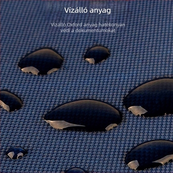 Beiduome Oxford anyagú dokumentumtáska cipzárral, kétszintes konferencia kistáska, Paper Brick stílus