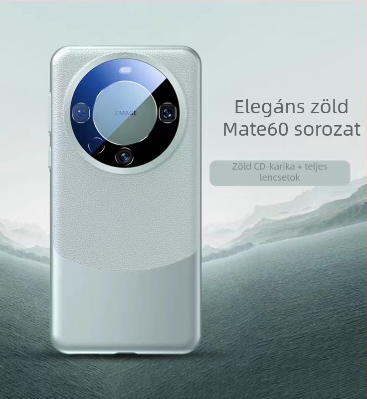 NECONO Huawei Mate60 Pro hátlapi tok, egyszerű bőr, injektálásos formázás, kopásálló, ütésálló, ujjlenyomat-mentes, testreszabható