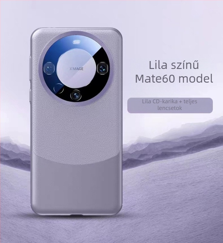 NECONO Huawei Mate60 Pro hátlapi tok, egyszerű bőr, injektálásos formázás, kopásálló, ütésálló, ujjlenyomat-mentes, testreszabható