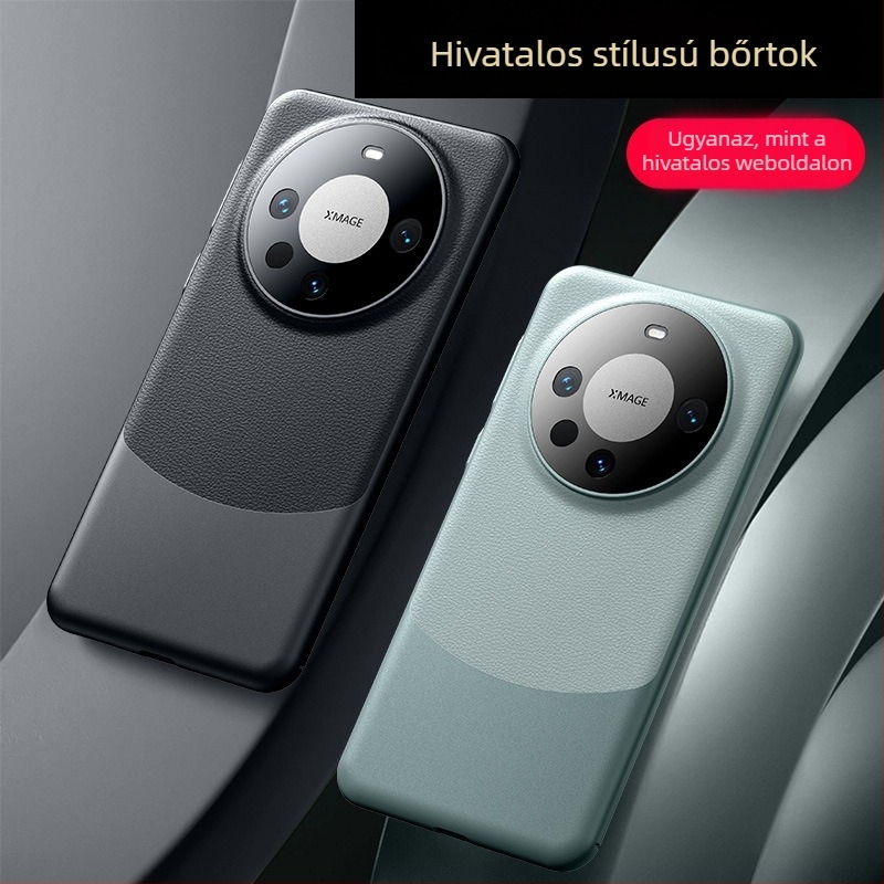 NECONO Huawei Mate60 Pro hátlapi tok, egyszerű bőr, injektálásos formázás, kopásálló, ütésálló, ujjlenyomat-mentes, testreszabható