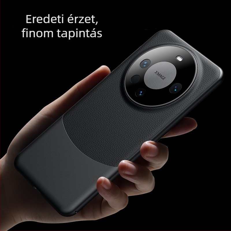 NECONO Huawei Mate60 Pro hátlapi tok, egyszerű bőr, injektálásos formázás, kopásálló, ütésálló, ujjlenyomat-mentes, testreszabható