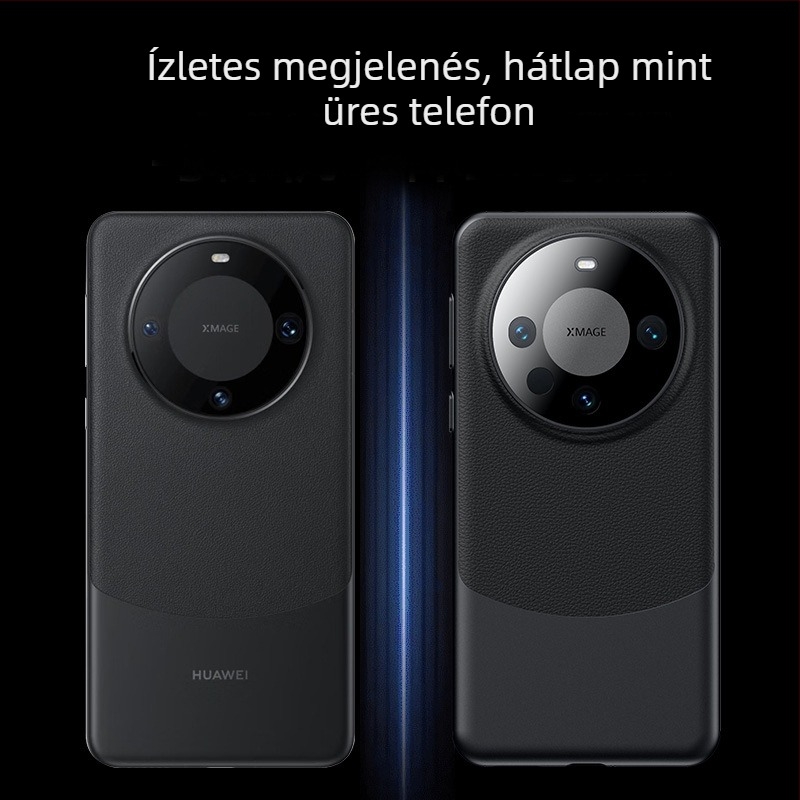 NECONO Huawei Mate60 Pro hátlapi tok, egyszerű bőr, injektálásos formázás, kopásálló, ütésálló, ujjlenyomat-mentes, testreszabható