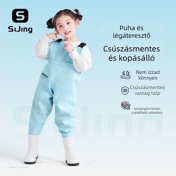 Gyermekeknek szóló ultra‑könnyű, egyben ruházat, vízálló és szélálló, uniszex, egész éves használatra, úszásra, gázolásra és horgászatra