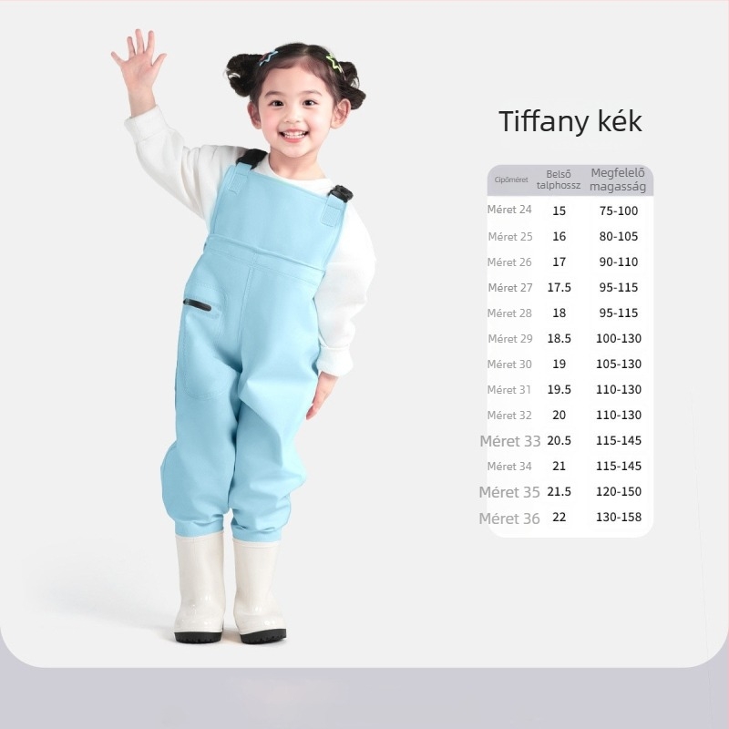 Gyermekeknek szóló ultra‑könnyű, egyben ruházat, vízálló és szélálló, uniszex, egész éves használatra, úszásra, gázolásra és horgászatra