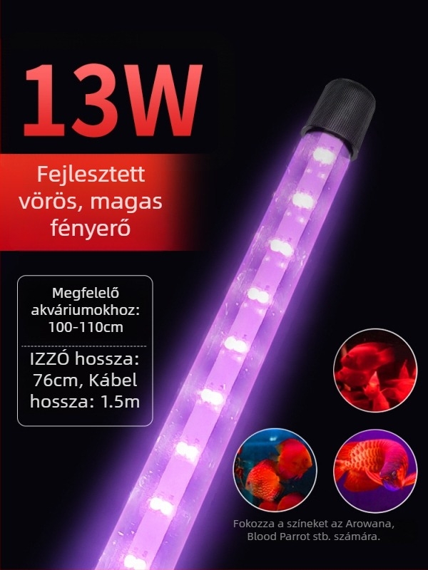 Víz alatti LED akvárium világítás színváltó módokkal — műanyag ház, 3–17 W, tömeg 0.65–1.5, márka Jialu