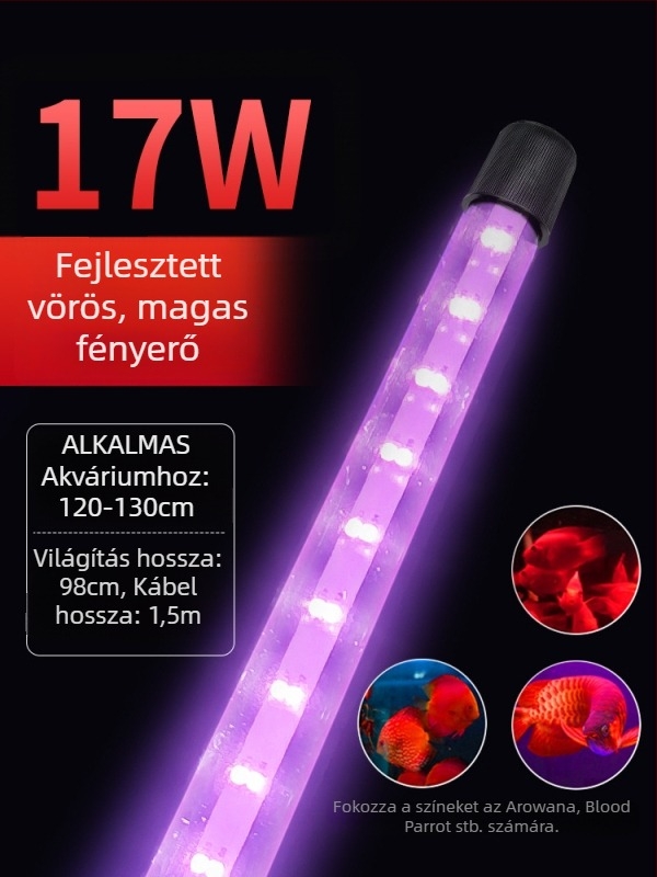 Víz alatti LED akvárium világítás színváltó módokkal — műanyag ház, 3–17 W, tömeg 0.65–1.5, márka Jialu