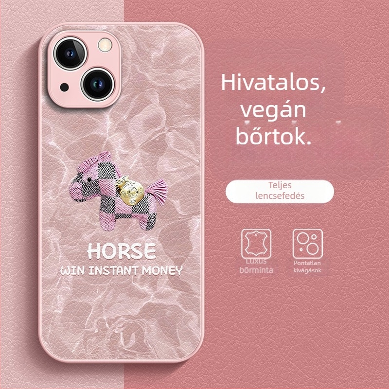 Védő telefon tok kínai stílusban, TPU anyag, festett felület, ütésálló, kompatibil az iPhone 13 sorozattal és 14 Pro modellekkel