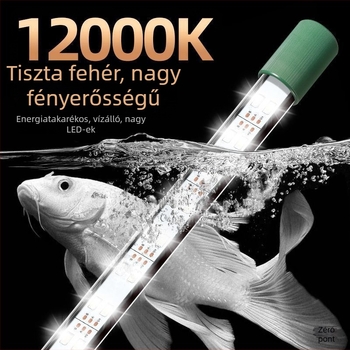 LED akváriumi világítás, vízálló, szívókorongos, vízi növényekhez és dísz-akváriumokhoz