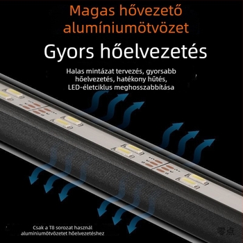 LED akváriumi világítás, vízálló, szívókorongos, vízi növényekhez és dísz-akváriumokhoz