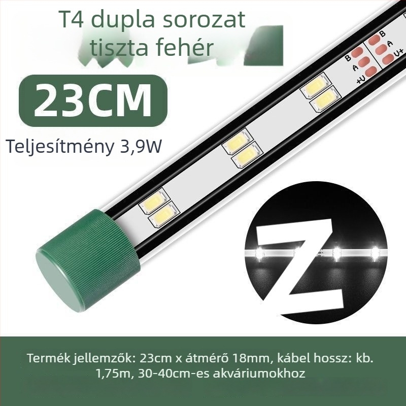 LED akváriumi világítás, vízálló, szívókorongos, vízi növényekhez és dísz-akváriumokhoz