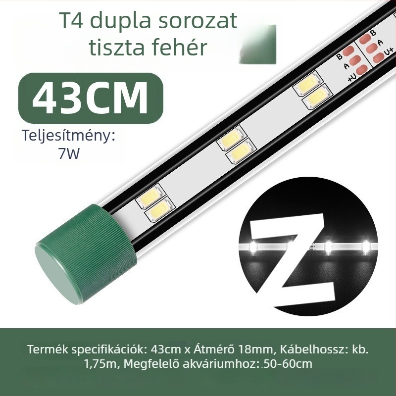 LED akváriumi világítás, vízálló, szívókorongos, vízi növényekhez és dísz-akváriumokhoz