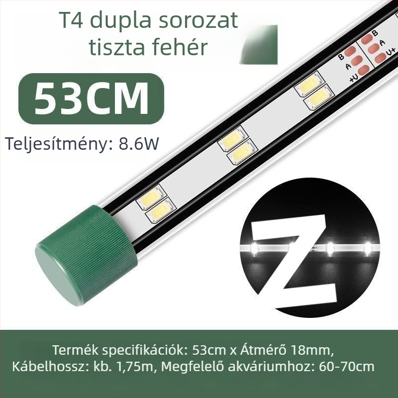 LED akváriumi világítás, vízálló, szívókorongos, vízi növényekhez és dísz-akváriumokhoz