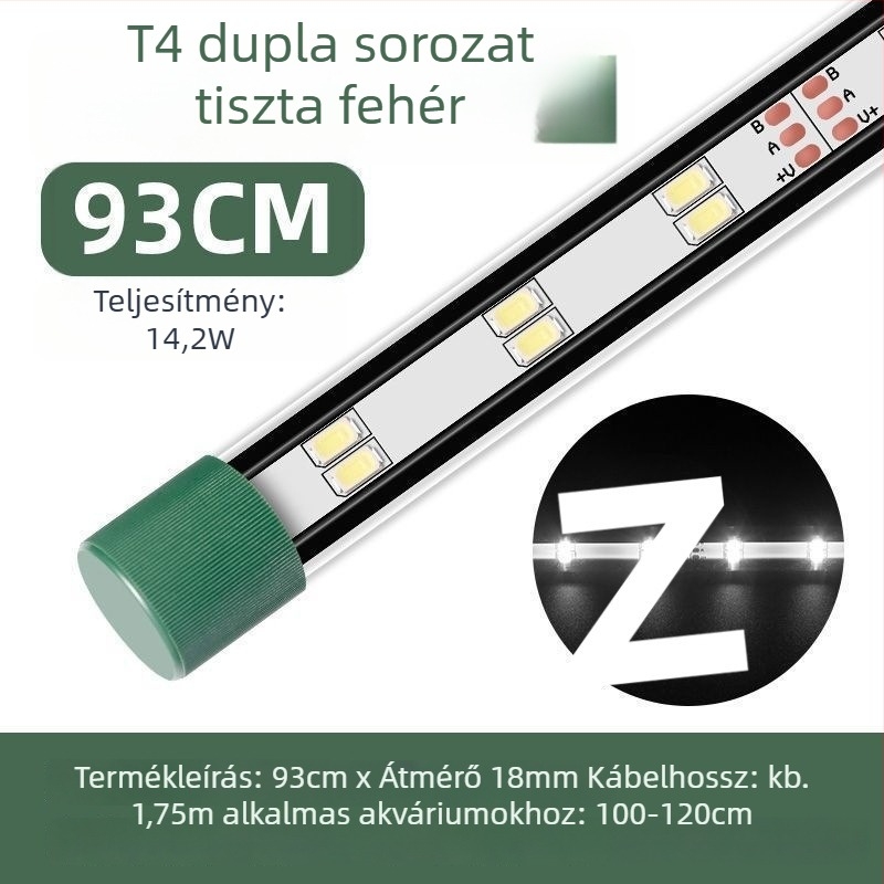 LED akváriumi világítás, vízálló, szívókorongos, vízi növényekhez és dísz-akváriumokhoz