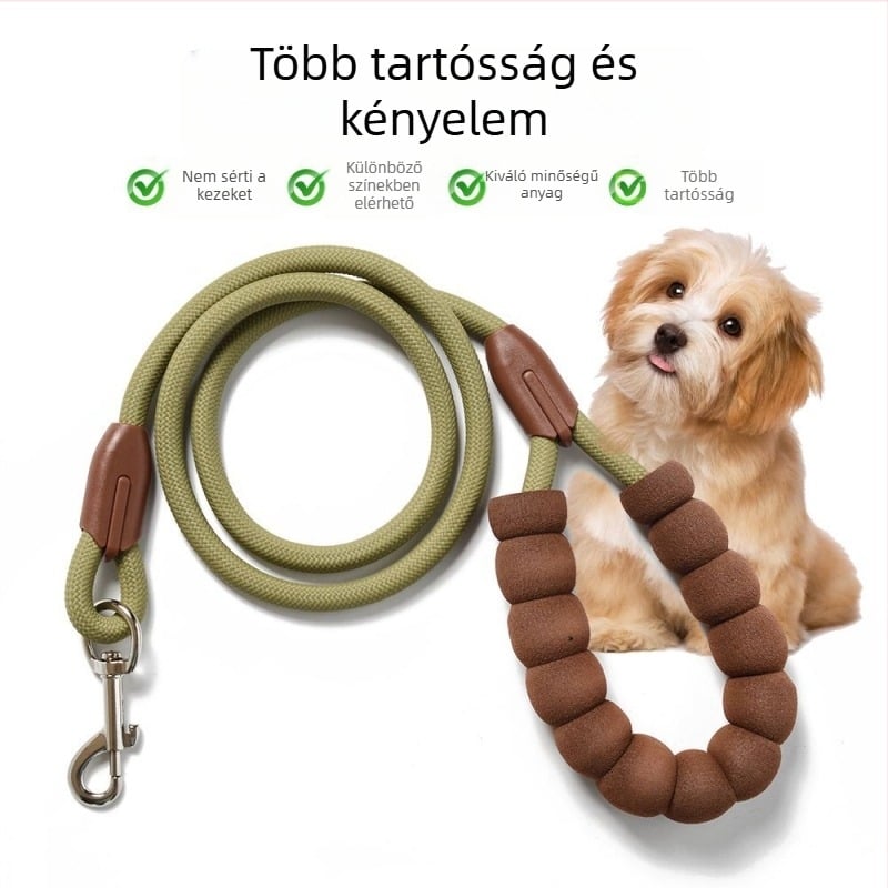 Többfunkciós sétáló kutyapóráz – nylon, behúzható, kis- és közepes testű kutyák számára