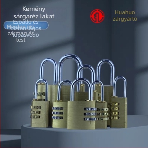 Rézből készült digitális jelszavas zár poggyászhoz és szekrényekhez – TMGS modell, 3 mm vastagságú rúd, fa ajtókhoz