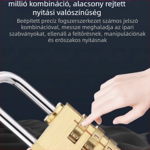 Rézből készült digitális jelszavas zár poggyászhoz és szekrényekhez – TMGS modell, 3 mm vastagságú rúd, fa ajtókhoz