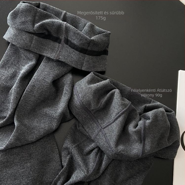 Női viszkóz vastagított harisnyanadrág melegítésre, egyszínű mintázat