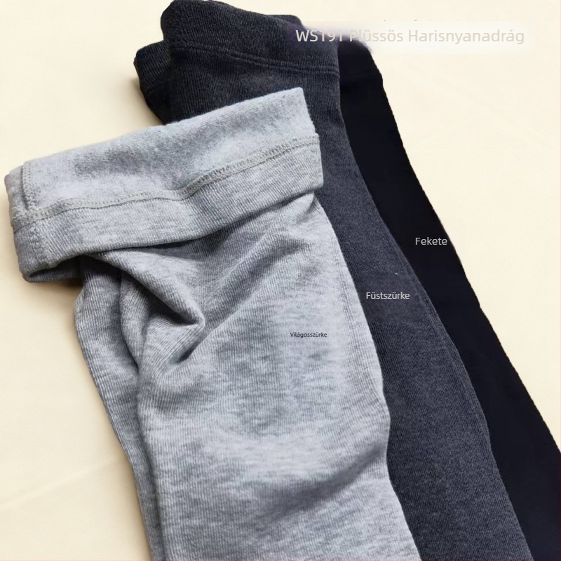 Női viszkóz vastagított harisnyanadrág melegítésre, egyszínű mintázat