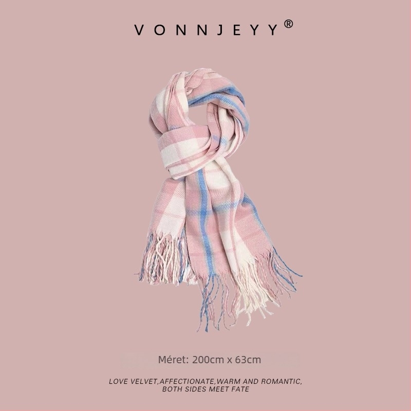 Warp-kötésű meleg téli sál | Hangzhou eredet | anyag: kémiai rost | márka: Vonnjeyy/Wanjin