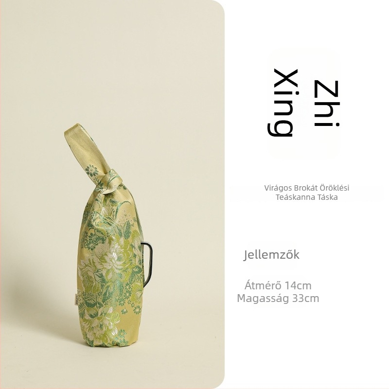 Shulan hengeres pamut termosz pohár tároló táska utazáshoz – Többfunkciós, Modern egyszerű stílus