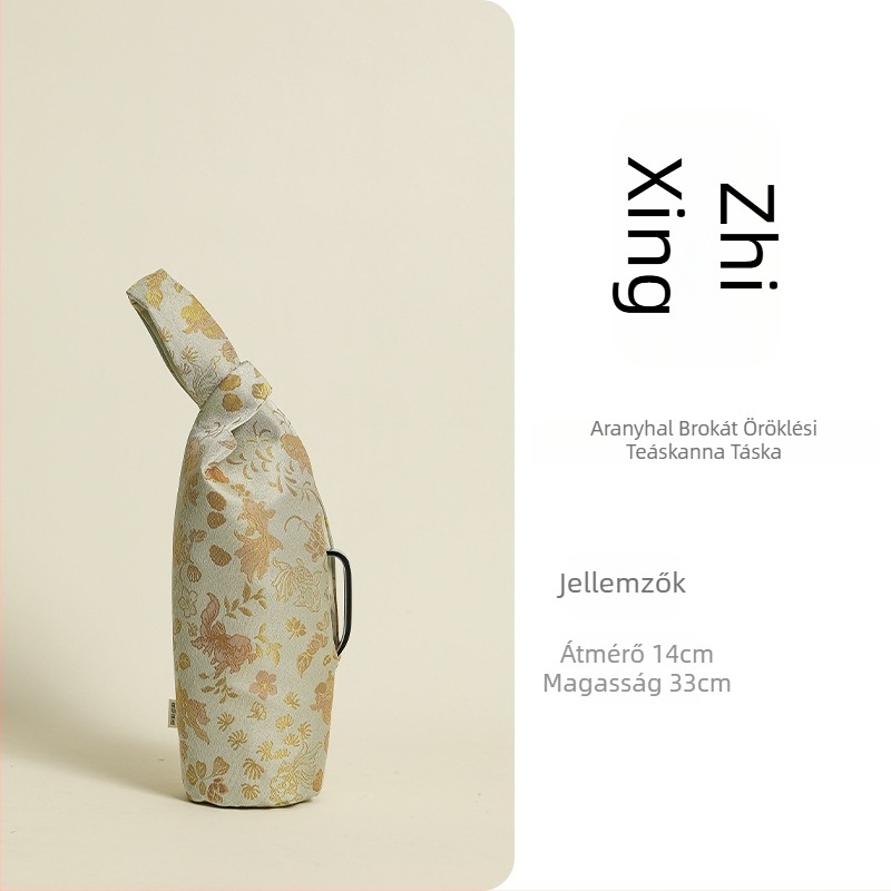 Shulan hengeres pamut termosz pohár tároló táska utazáshoz – Többfunkciós, Modern egyszerű stílus