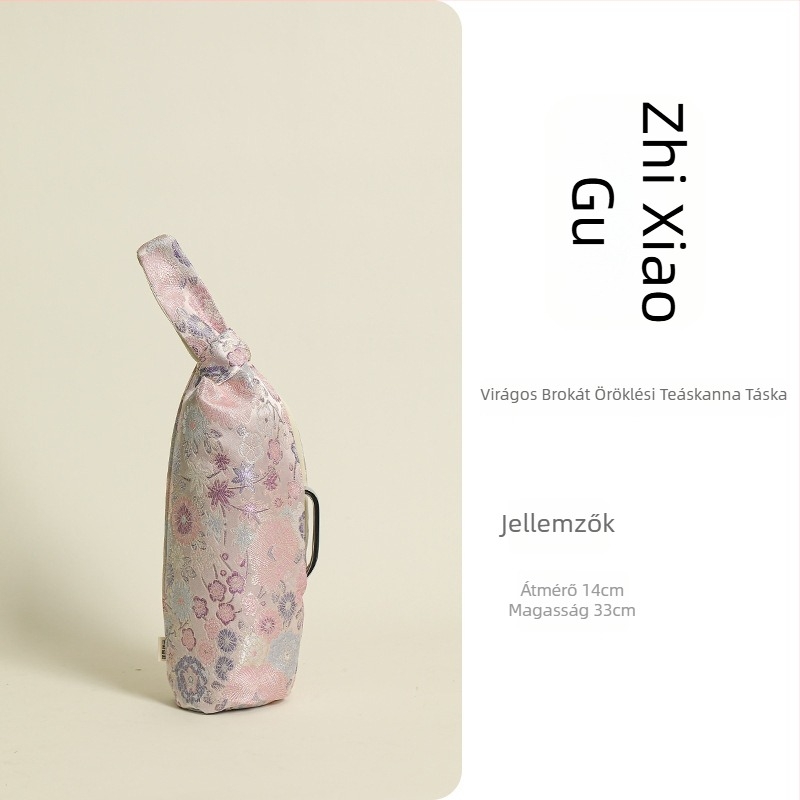 Shulan hengeres pamut termosz pohár tároló táska utazáshoz – Többfunkciós, Modern egyszerű stílus