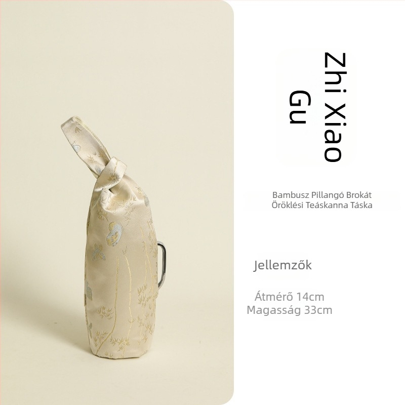 Shulan hengeres pamut termosz pohár tároló táska utazáshoz – Többfunkciós, Modern egyszerű stílus