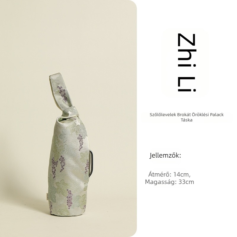 Shulan hengeres pamut termosz pohár tároló táska utazáshoz – Többfunkciós, Modern egyszerű stílus