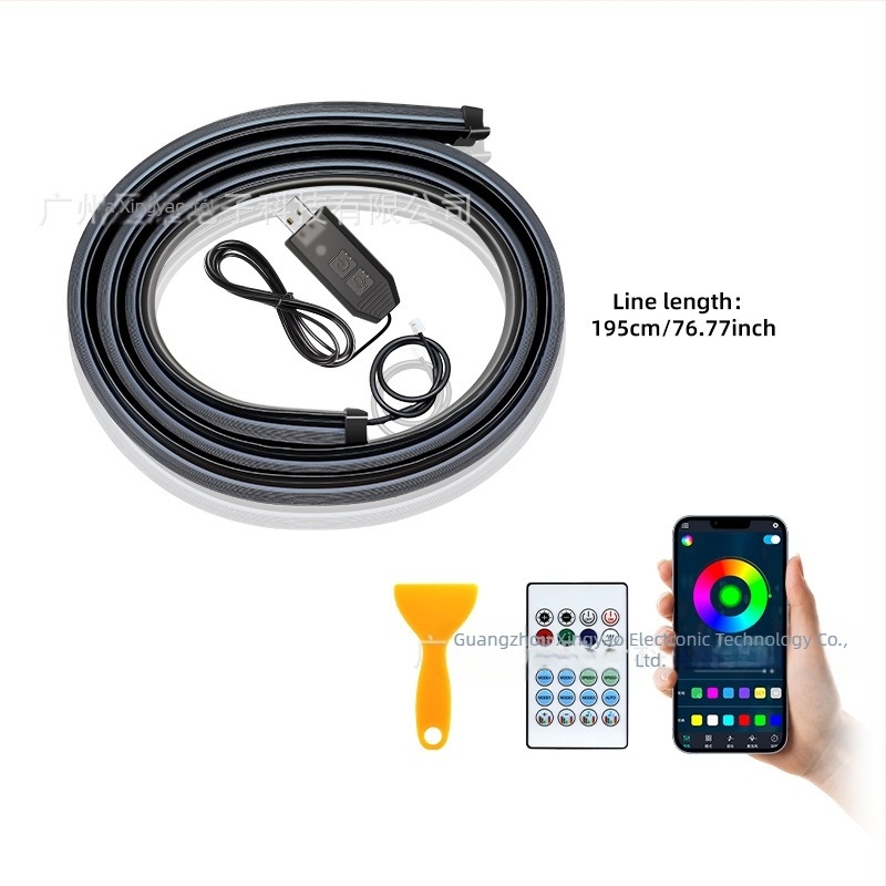 Első szélvédő környezeti LED világítás – akril, 13W, 5V, 0.8A