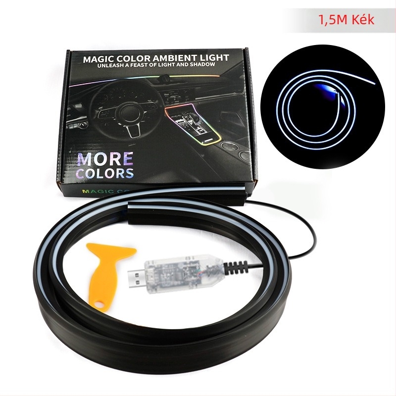 Első szélvédő környezeti LED világítás – akril, 13W, 5V, 0.8A