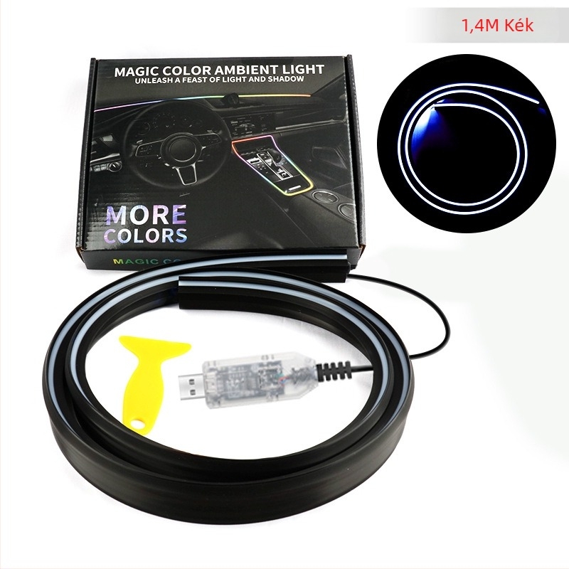 Első szélvédő környezeti LED világítás – akril, 13W, 5V, 0.8A