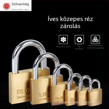 Plum Blossom Lock BC075 háztartási lakat rézötvözetből, ívelt formájú – szekrényekhez, fiókokhoz, ajtókhoz és kollégiumi szobákhoz