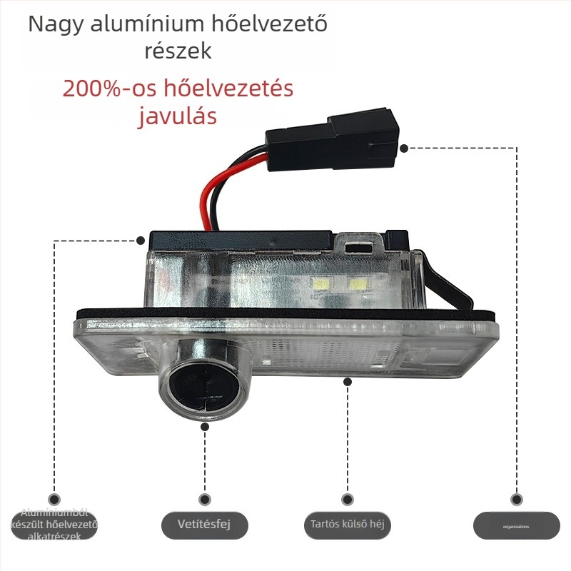 Serada Volkswagen rendszámtábla vetítő lámpa — kompatibilis Volkswagen járművekkel